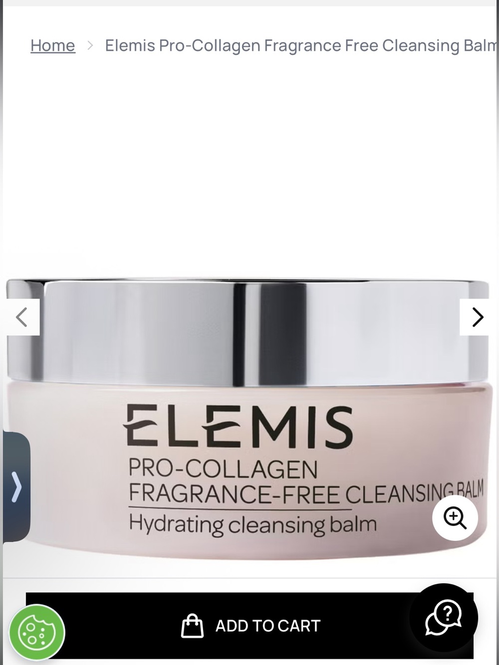 ELEMIS Pro-Collagen Fragrance-Free Cleansing Balm - NEW